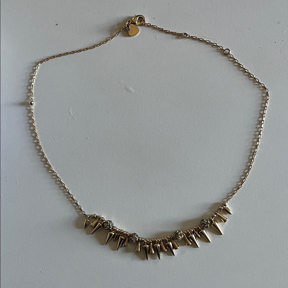 Elegant Gold Spike Necklace